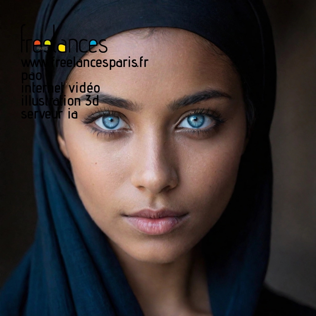 Pao mise en page internet vidéo illustration 3d serveur IA générative AI freelance paris studio de création magazines 73eu34y0